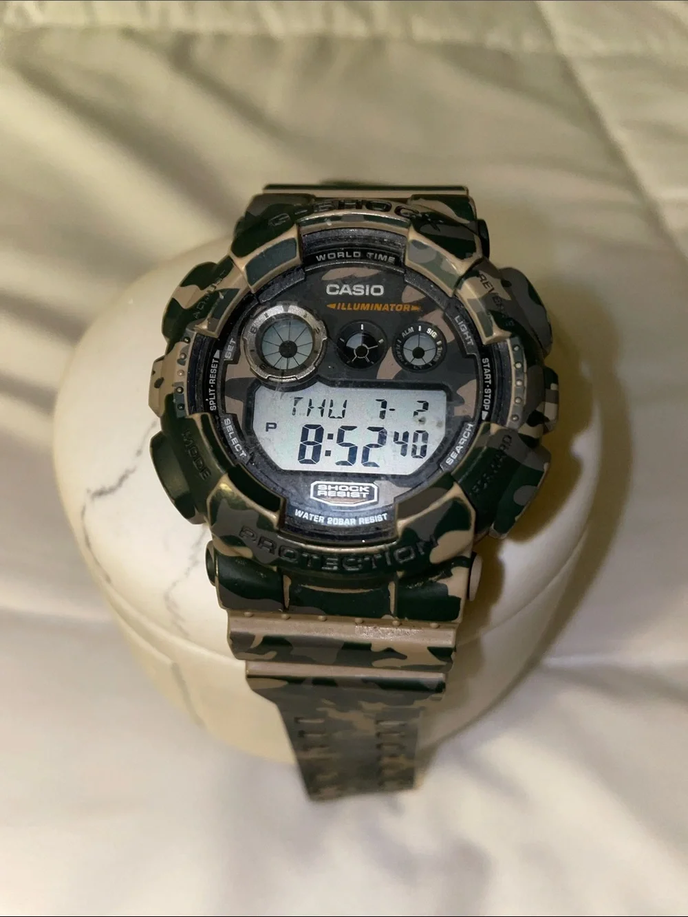 G shock Casio Digital Sports Watch - Tan & Black